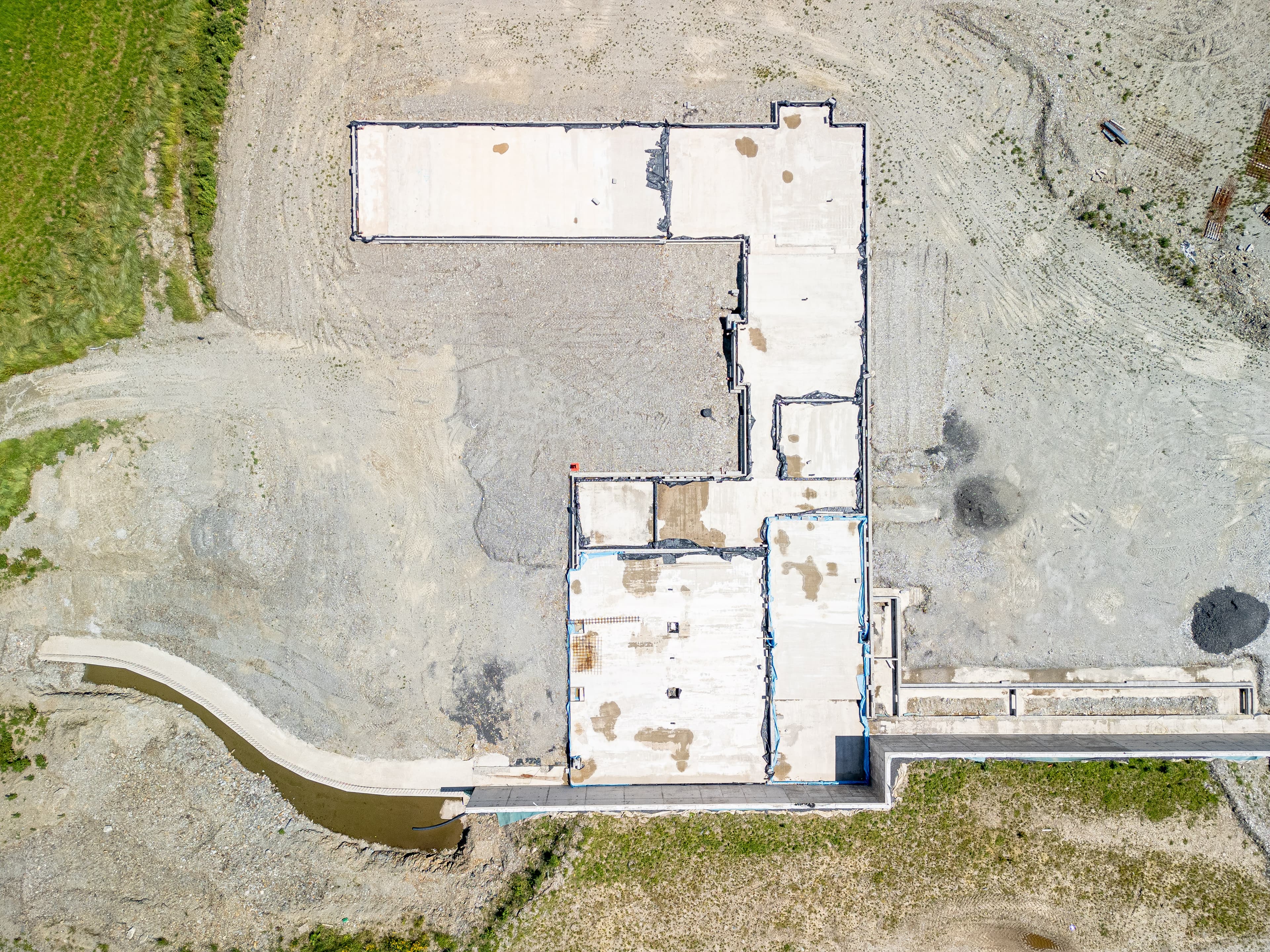 Construction site progress